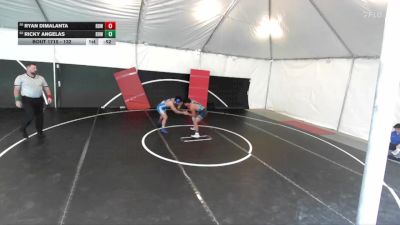 132 lbs Cons. Round 4 - Ricky Angelas, Rancho Bernardo Wrestling vs Ryan Dimalanta, Rancho Bernardo Wrestling