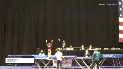 Kenia Evans - Individual Trampoline, High Altitude - 2021 USA Gymnastics Championships