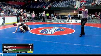 4A-132 lbs Cons. Round 2 - WILL HARTLAGE, Madison County vs Jackson Mills, Whitewater