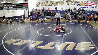 55-56 lbs Round 2 - Barrett Sterner, Slippery Rock Youth vs Silas Cairns, Butler Area School District