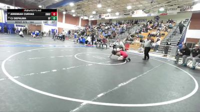 144 lbs Cons. Round 2 - Cj DePalma, Newbury Park vs Jeremiah Cuevas, Downey