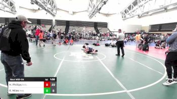 77 lbs Rr Rnd 4 - Hunter Phillips, Revival Orange vs Reid Miles, Roundtree Wrestling Academy Blue