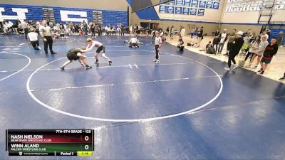 125 lbs Champ. Round 2 - Nash Nielson, Bear River Wrestling Club vs Winn Aland, Falcon Wrestling Club