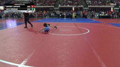 65 lbs Champ. Round 1 - Jack Kirkman, Heights Wrestling Club vs Jeffrey LaPorte, Spartan Youth Wrestling Club