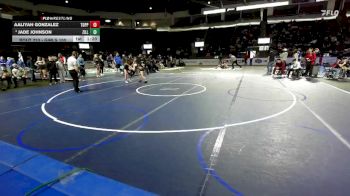 Girls 100 lbs Champ. Round 2 - Aaliyah Gonzalez, Toppenish (Girls) vs Jade Johnson, Zillah (Girls)