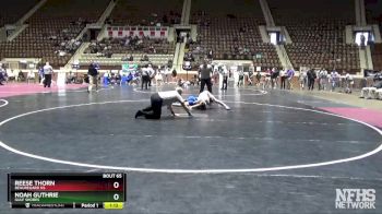 120 lbs Semifinal - Reese Thorn, Beauregard HS vs Noah Guthrie, Gulf Shores