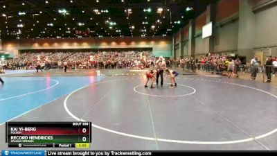 106 lbs Champ. Round 2 - Record Hendricks, Spanish Springs vs Kai Yi-Berg, Folsom