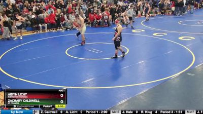 215 lbs Quarterfinal - Zachary Caldwell, St Francis vs Aidyn Licht, North Tonawanda