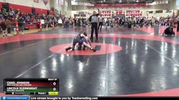 90 lbs Cons. Round 5 - Chael Johnson, New Ulm Rolling Thunder vs Lincoln Kleinknight, Waconia Wildcats