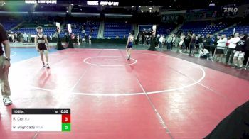 106 lbs Consi Of 16 #2 - Kylar Cox, Alvirne vs Ramy Baghdady, Belmont