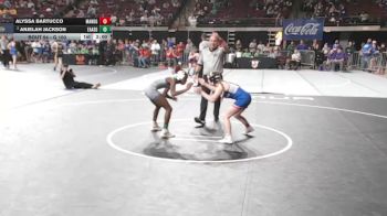 G 100 lbs Champ. Round 2 - Alyssa Bartucco, Mandeville Girls vs Anjelah Jackson, East Ascension Girls