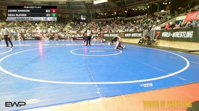 80 lbs Round Of 16 - Asher Johnson, Michigan Premier Wrestling Club vs Beau Blevins, WTC