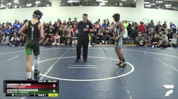 105 lbs Champ. Round 2 - Andrew Frazier, Silverback Academy vs Colton Rosenberger, Wildcat WC - Lakeview