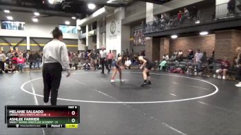 130 lbs Round 6 (16 Team) - Ashlee Farrier, Sebolt Women Wrestling Academy vs Melanie Salgado, Ankeny Girls Wrestling Club