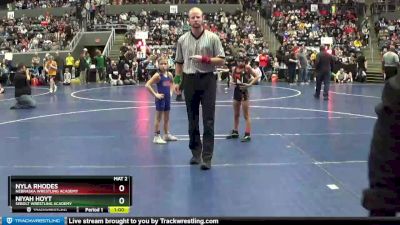 53-56 lbs Round 1 - Nyla Rhodes, Nebraska Wrestling Academy vs Niyah Hoyt, Sebolt Wrestling Academy