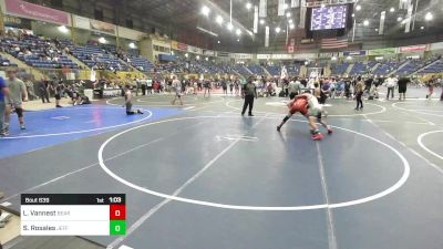 132 lbs Quarterfinal - Logan Vannest, Bear Cave WC vs Samuel Rosales, Jefferson Saints