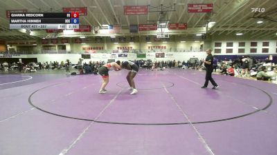 207 lbs Champ. Round 2 - Gianna Redcorn, Friends University vs Martha Hinneh, Southeast CC