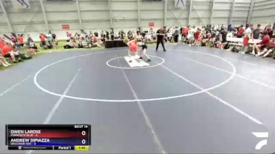 106 lbs Placement Matches (8 Team) - Owen LaRose, Minnesota Blue vs Andrew DiPiazza, Wisconsin Red