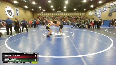190 lbs Cons. Round 1 - Rafa Chavez, North Monterey County Hs vs Bradley Lofton, Delta