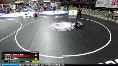 105 lbs Quarterfinal - Evangelina Galindo, California vs Kamila Cerna, Top Dog Wrestling Club