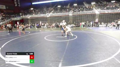 90 lbs Quarterfinal - Brycen Lowy, Grandview Wolves WC vs Beckett Johansen, No Team