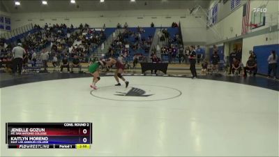 110 lbs Cons. Round 2 - Kaitlyn Moreno, East Los Angeles College vs Jenelle Gozun, Mt. San Antonio College