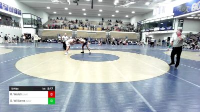 184 lbs Semifinal - Rocco Welsh, Unattached- Ohio State vs Daniel Williams, Navy