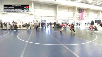 155 lbs Cons. Round 5 - Alley Carver, Weber vs Courtney-mae Saturnio, Grantsville