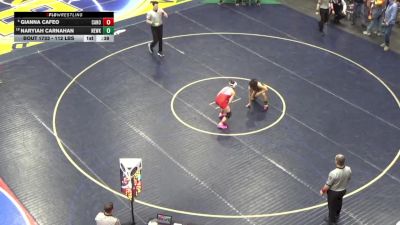 112 lbs Consi Of 8 #2 - Gianna Cafeo, Canon-McMillan vs Naryiah Carnahan, NewKen