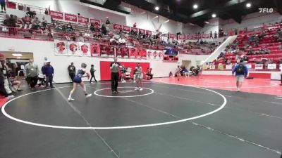 HS 100 lbs Cons. Round 4 - Heather Weaver, PONCA CITY vs Amerie Morgas, Dumas