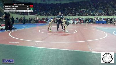 87 lbs Round Of 16 - Marcus Guzman, El Reno vs Rhoan Rambo, Bristow