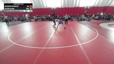 USA Junior Boys - 132 lbs Cons. Round 3 - Jackson Roesler, LaCrosse Area Wrestlers vs Jacob Allen, Lodi High School Wrestling