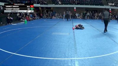 50 lbs Round 3 - Emmett Hirsch, Western Dubuque Little Bobcats vs Everett Kruger, Waseca