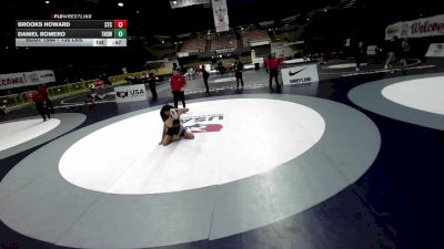 138 lbs 7th Place Match - Daniel Romero, Tokay High School Wrestling vs Brooks Howard, SilvaBack Training Center