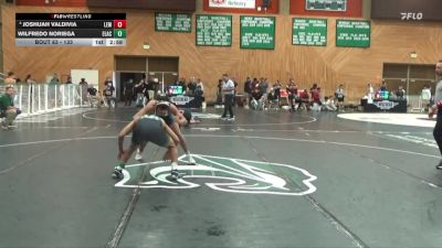 133 lbs Cons. Round 2 - Wilfredo Noriega, East Los Angeles College vs Joshuah Valdivia, Lemoore College