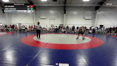 100 lbs Rr Rnd 3 - Leo Stokes, Slate Wrestling Academy Gold ES vs Amir Hossain, Level Up Wrestling ES