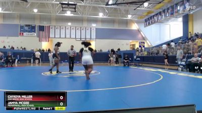 235 lbs 1st Place Match - Jamya McGee, Mendenhall High School vs Chykiya Miller, Oak Grove High School