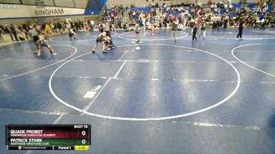 110 lbs Champ. Round 1 - Quade Probst, Sanderson Wrestling Academy vs Patrick Stark, Northside Wrestling Club