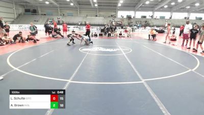 100 lbs Semifinal - Landon Schulte, Team Gotcha vs Alyis Brown, Revival Uprising