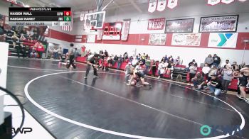 76 lbs Rr Rnd 3 - Haigen Wall, Locust Grove Youth Wrestling vs Raegan Raney, Jay Wrestling Club