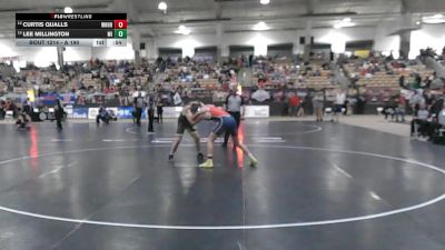 A 190 lbs Cons. Round 1 - Curtis Qualls, White House Heritage High School vs Lee Millington, Millington Central High School