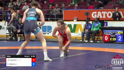 65kg Semifinal - Amanda Savard, Montreal NTC / Montreal WC vs Samantha Adams, Brock WC