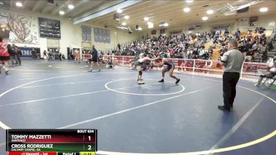 160 lbs Cons. Round 4 - Cross Rodriguez, Calvary Chapel-SA vs Tommy Mazzetti, Santiago