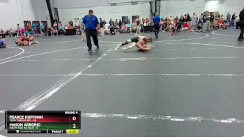 120 lbs Round 6 (8 Team) - Mason Arborio, South Side WC Blue vs Pearce Hoffman, Team Tugman WC