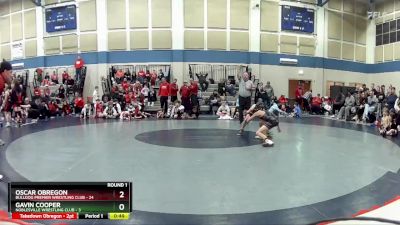 68 lbs Round 1 (3 Team) - Oscar Obregon, Bulldog Premier Wrestling Club vs Gavin Cooper, Noblesville Wrestling Club