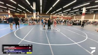 125 lbs Cons. Round 3 - Annika Lopez, NB Elite Wrestling Club vs Viani Toledo, Silverback Wrestling Forth Worth