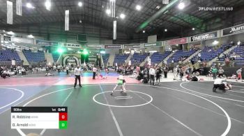 90 lbs Consolation - Roukyn Robbins, Winner Youth Wrestling vs Drake Arnold, Nebraska Elite WC