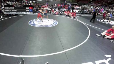 120 lbs Mas Hatano, SAWA - Sacramento Area Wrestling Association vs Gabryel Juarez, KCWA - Kern County Wrestling Association