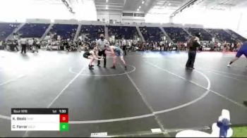 116 lbs Round Of 16 - Kutter Beals, Thatcher Eagles vs Caleb Farrar, Gold Rush