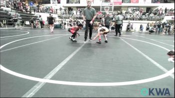 67 lbs Round Of 16 - Michael BROWN III, Duncan Demon Wrestling vs Lamario Ramsey JR., Del City Little League Wrestling